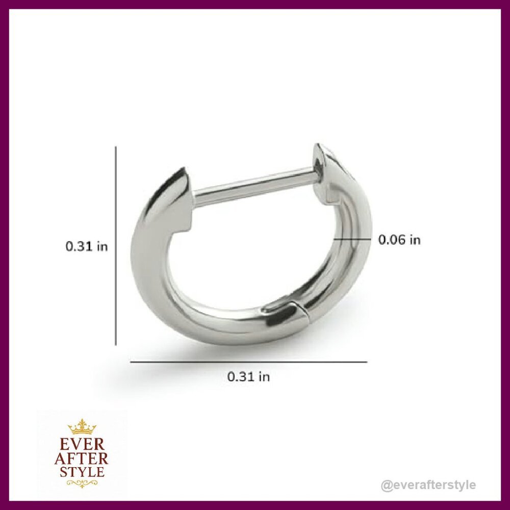 Minimal Hoop Earrings Stackable Chic Hypoallergen… - image 6